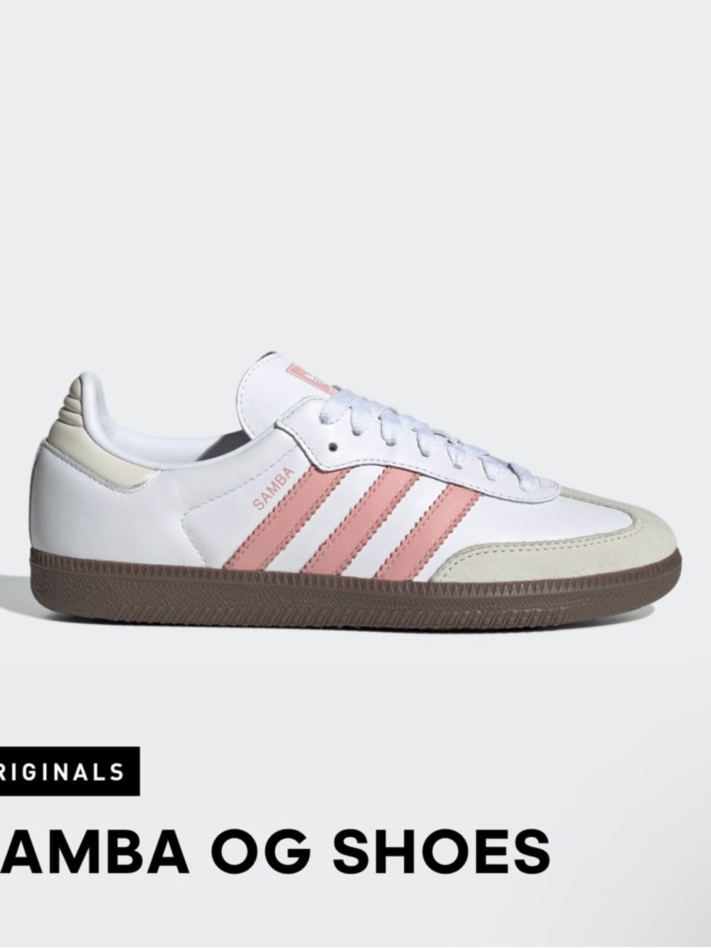 adidas Samba OG Cloud White & Mauve Shoe